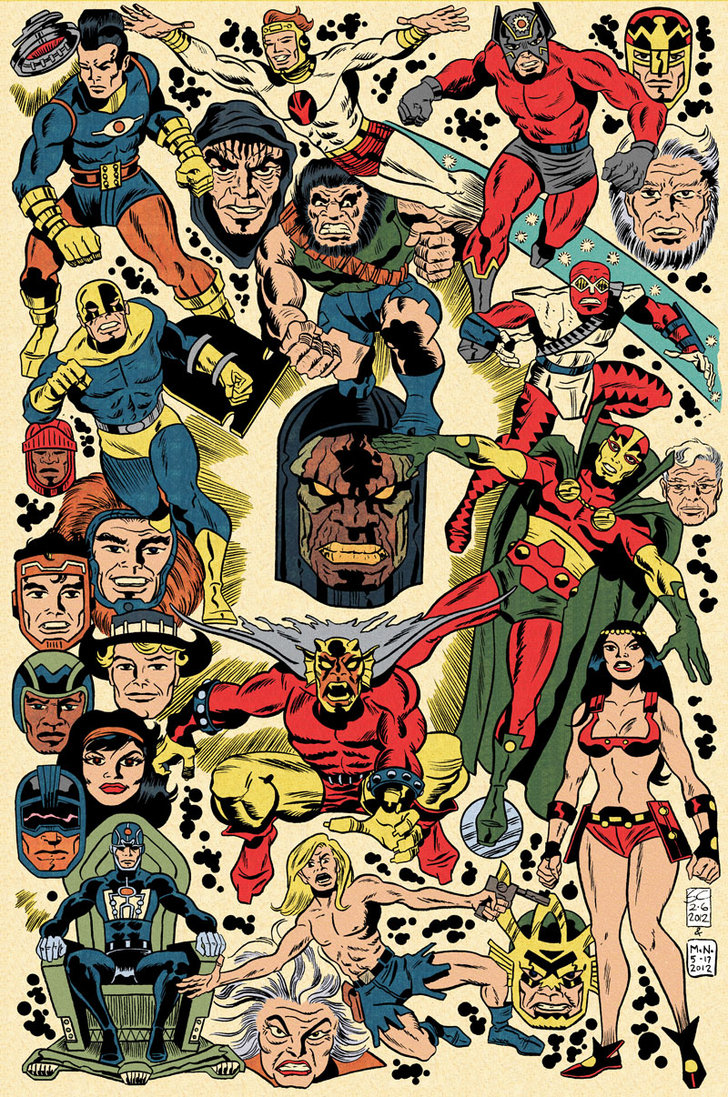Jack Kirby Tribute Poster By Mrneno