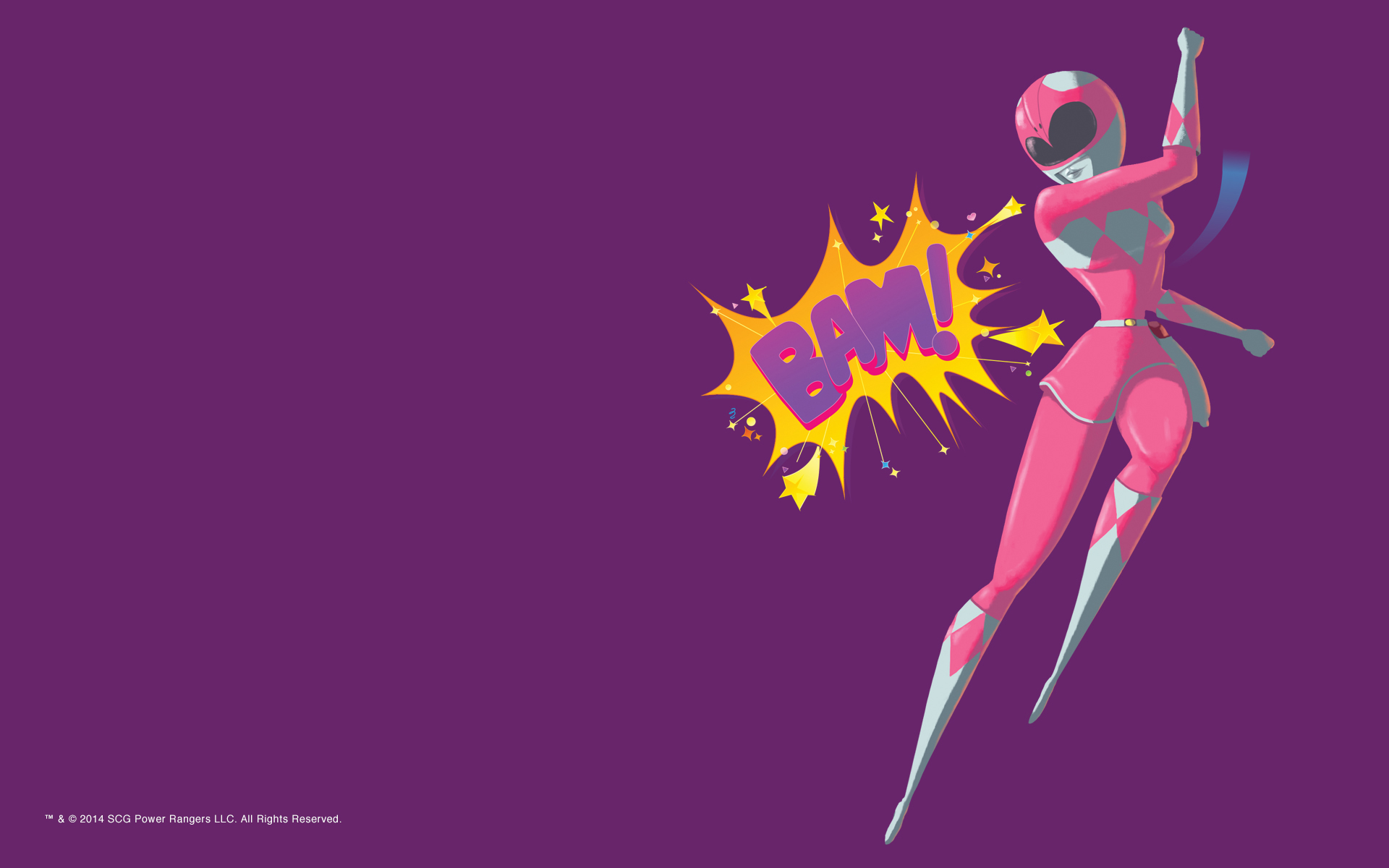 Go Pink Wallpaper Fun Desktop For Kids Power Rangers