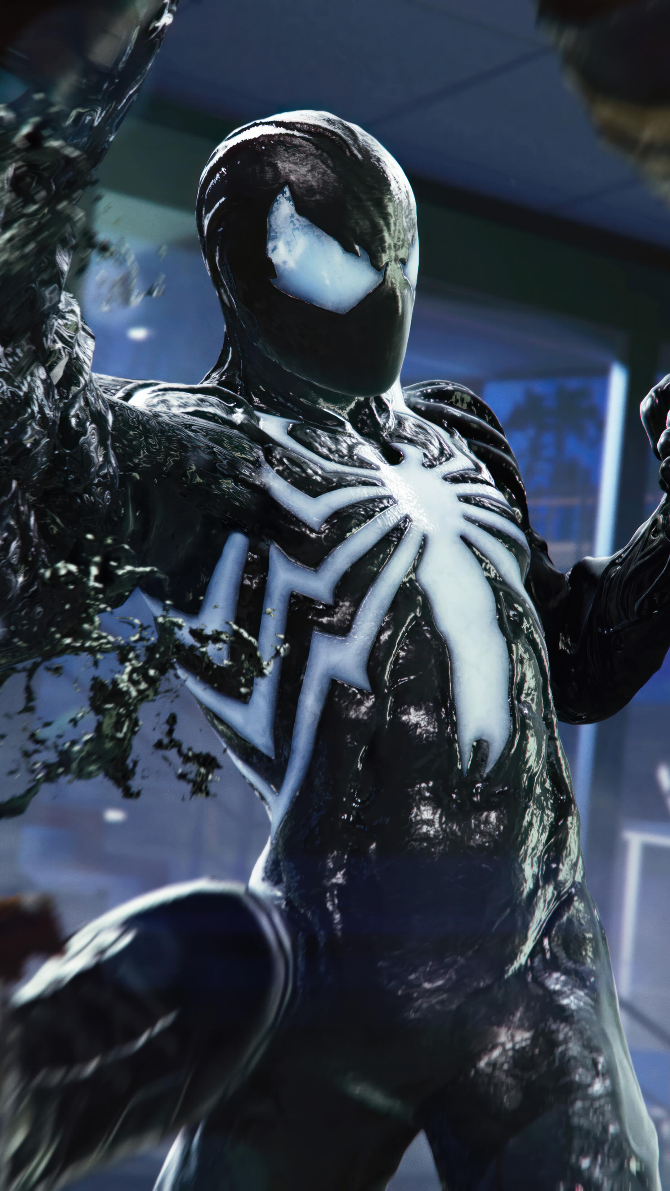 Marvel S Spider Man Venom Symbiote Suit Game Battle 4k Wallpaper