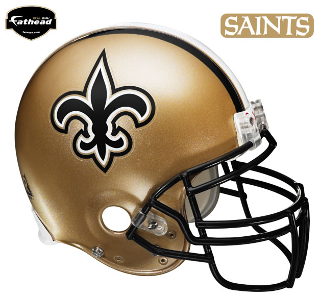 New Orleans Saints Helmet Fathead Nfl Wall Graphic