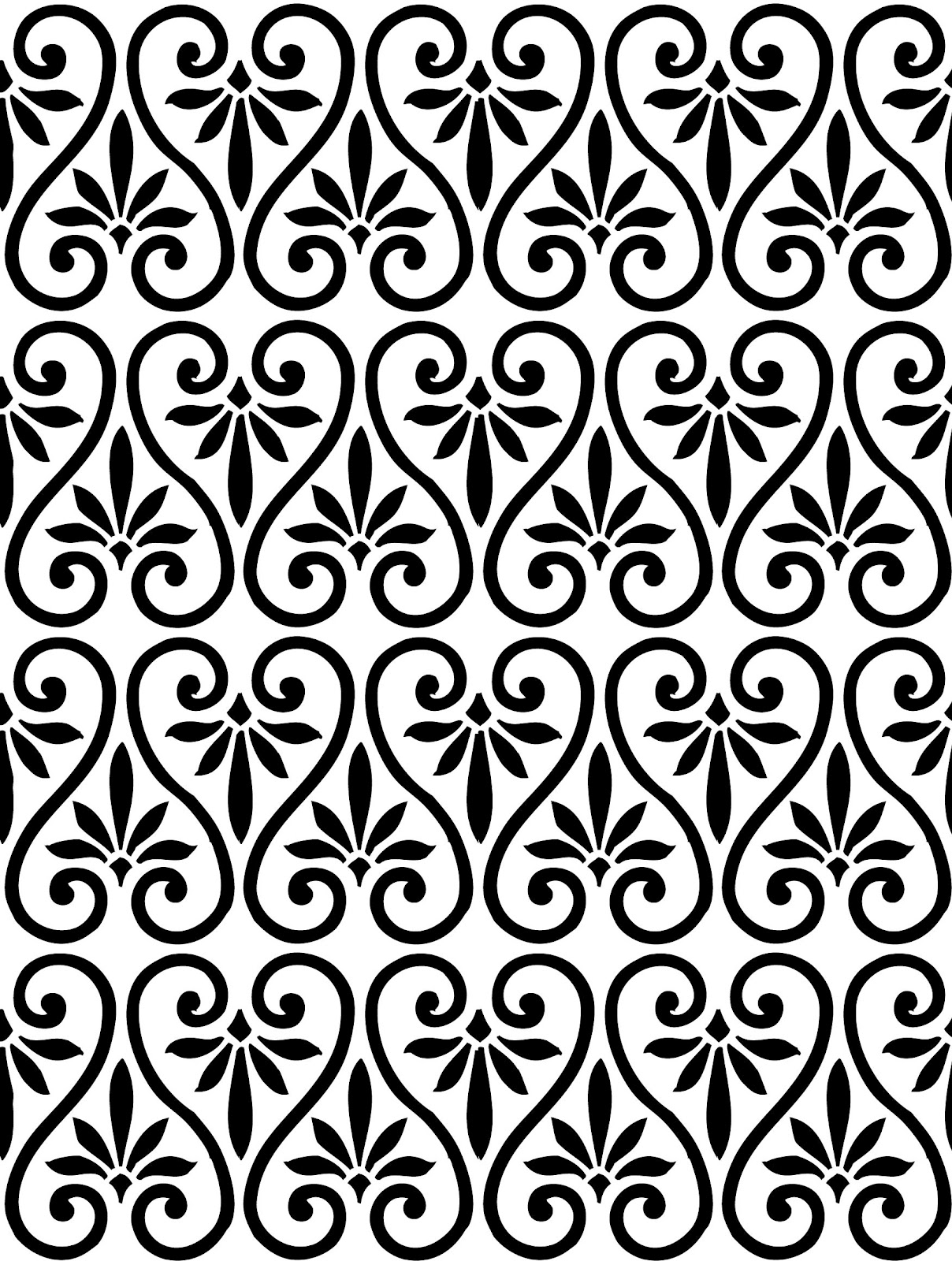 The Background Fairy Ornamental Pattern   Simple Swirls   Overlay