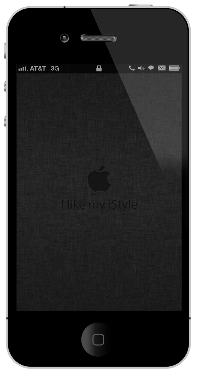 iPhone I Dark Apple 3gs Wallpaper
