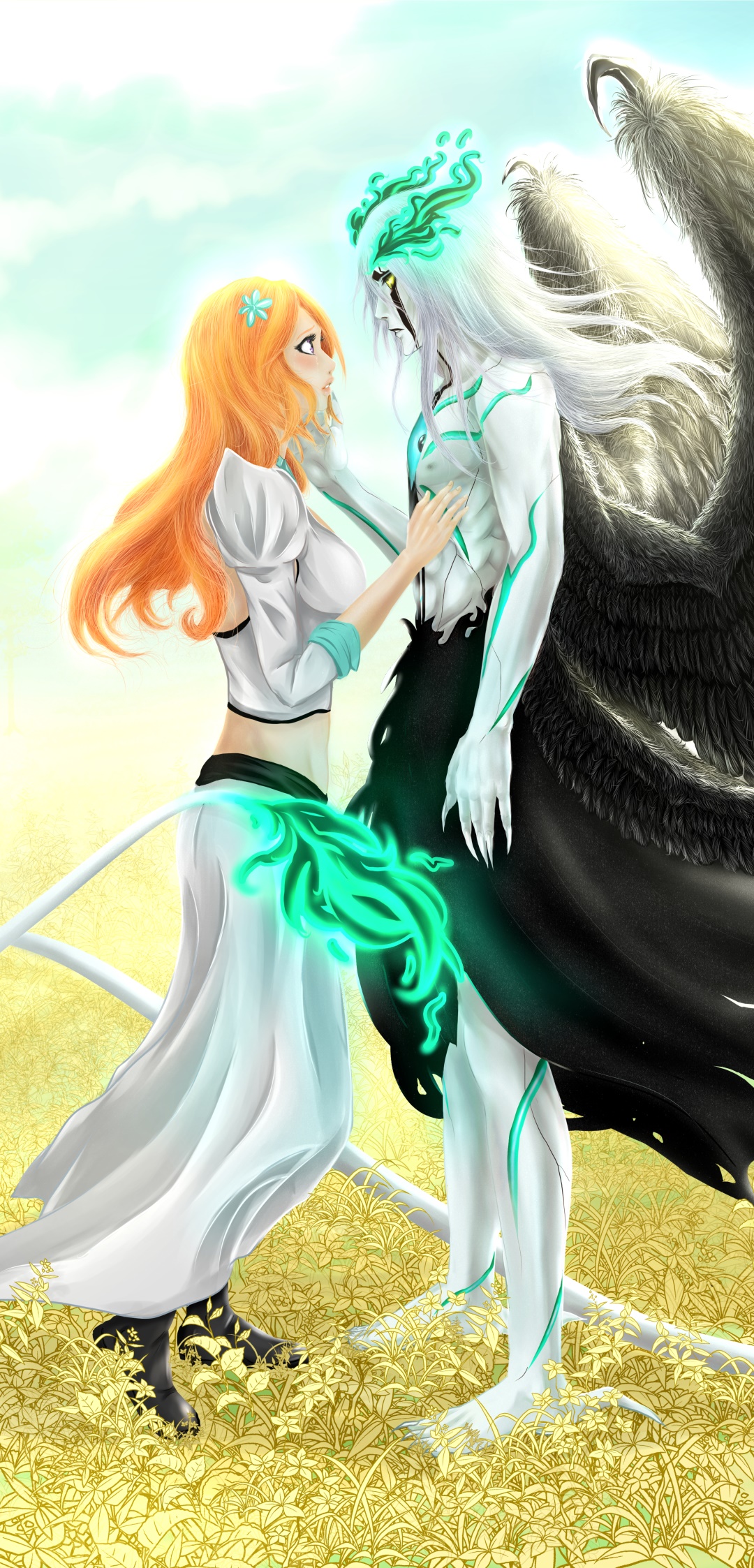 Anime Bleach Ulquiorra Cifer Orihime Inoue Brave Souls Wallpaper