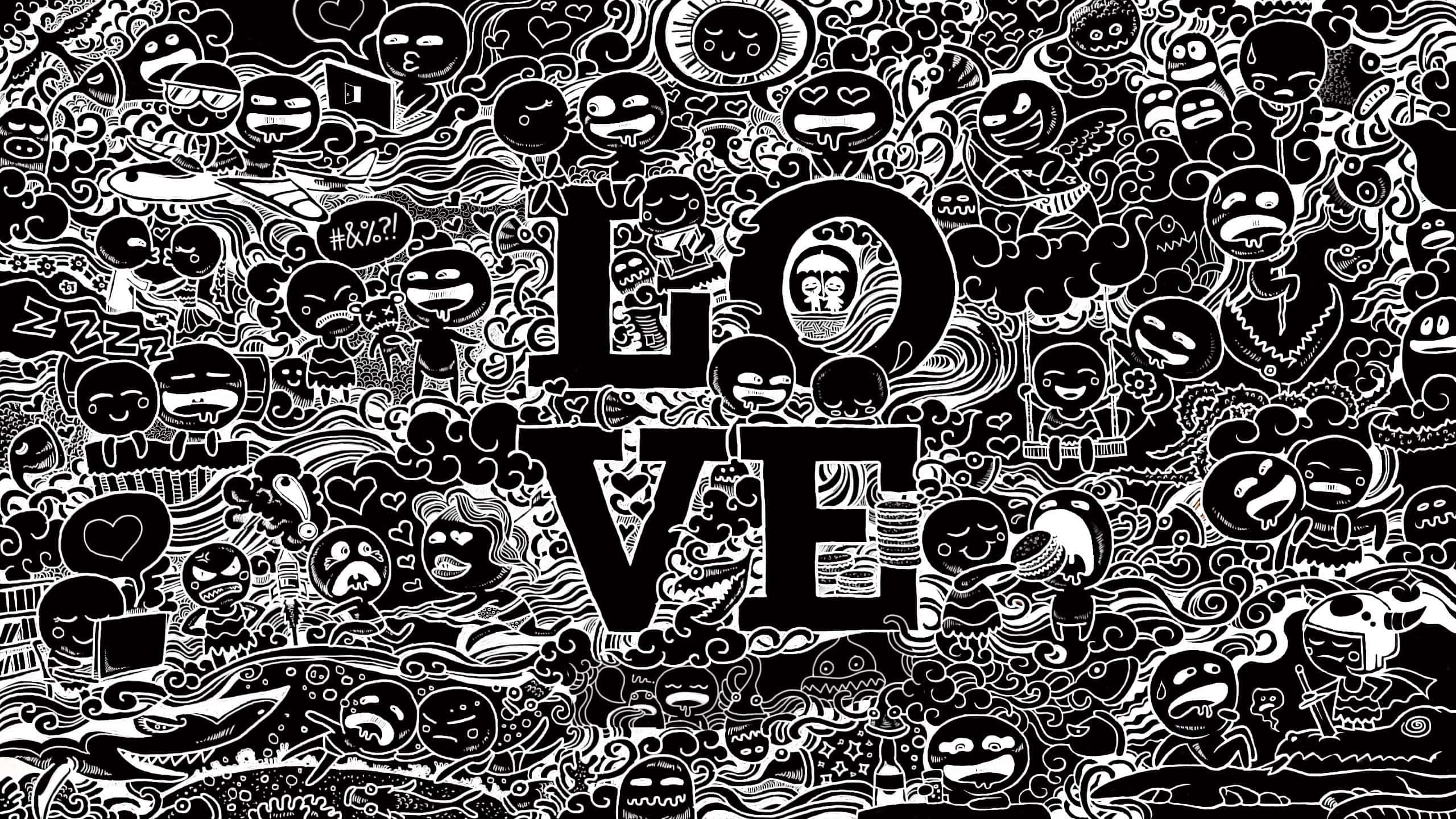 Cute Black And White Wallpaper For Pc