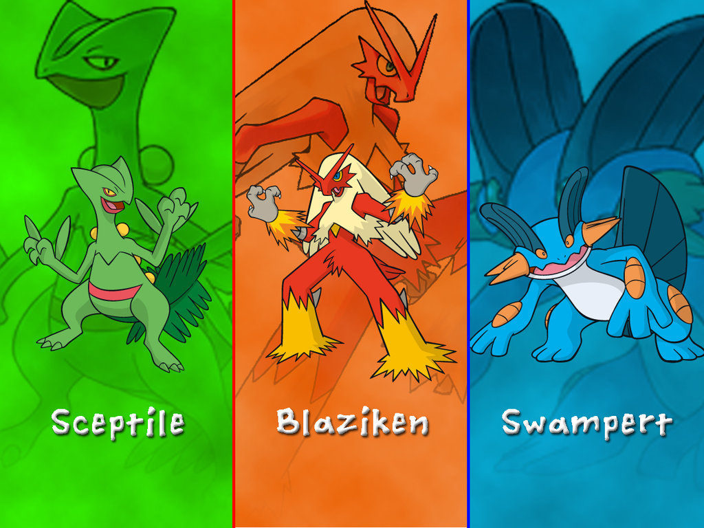 Pokemon Wallpaper Starters Hoenn