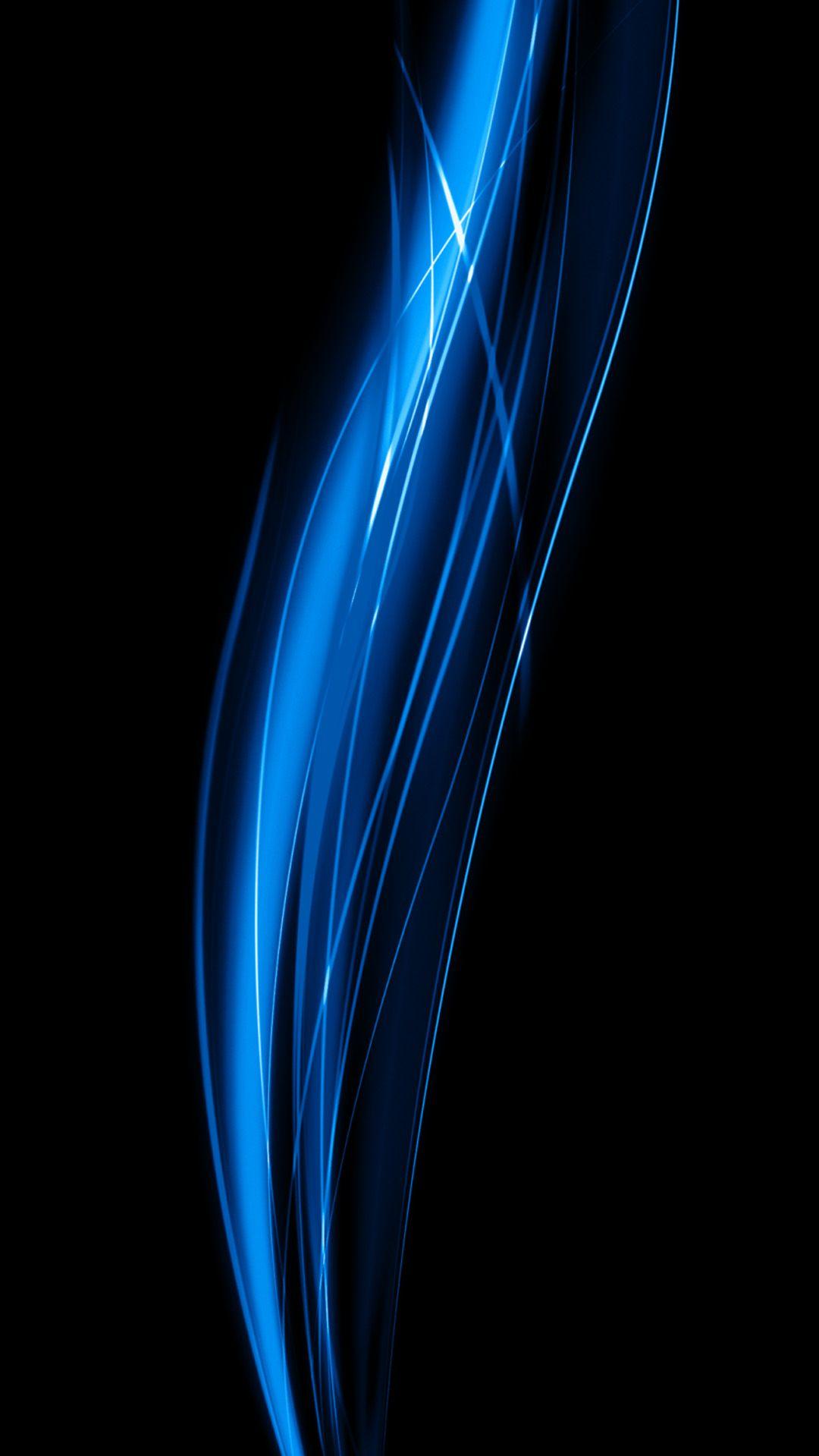 Abstract Blue Wave iPhone Plus Wallpaper HD