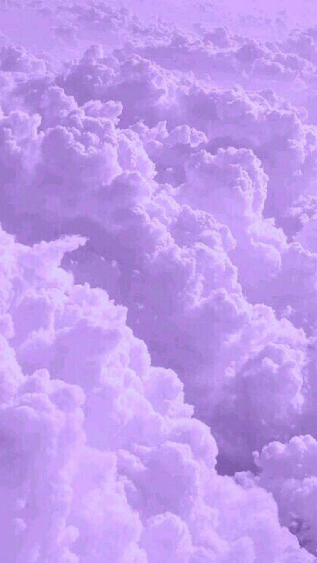 Download Aesthetic Lavender Clouds Wallpaper