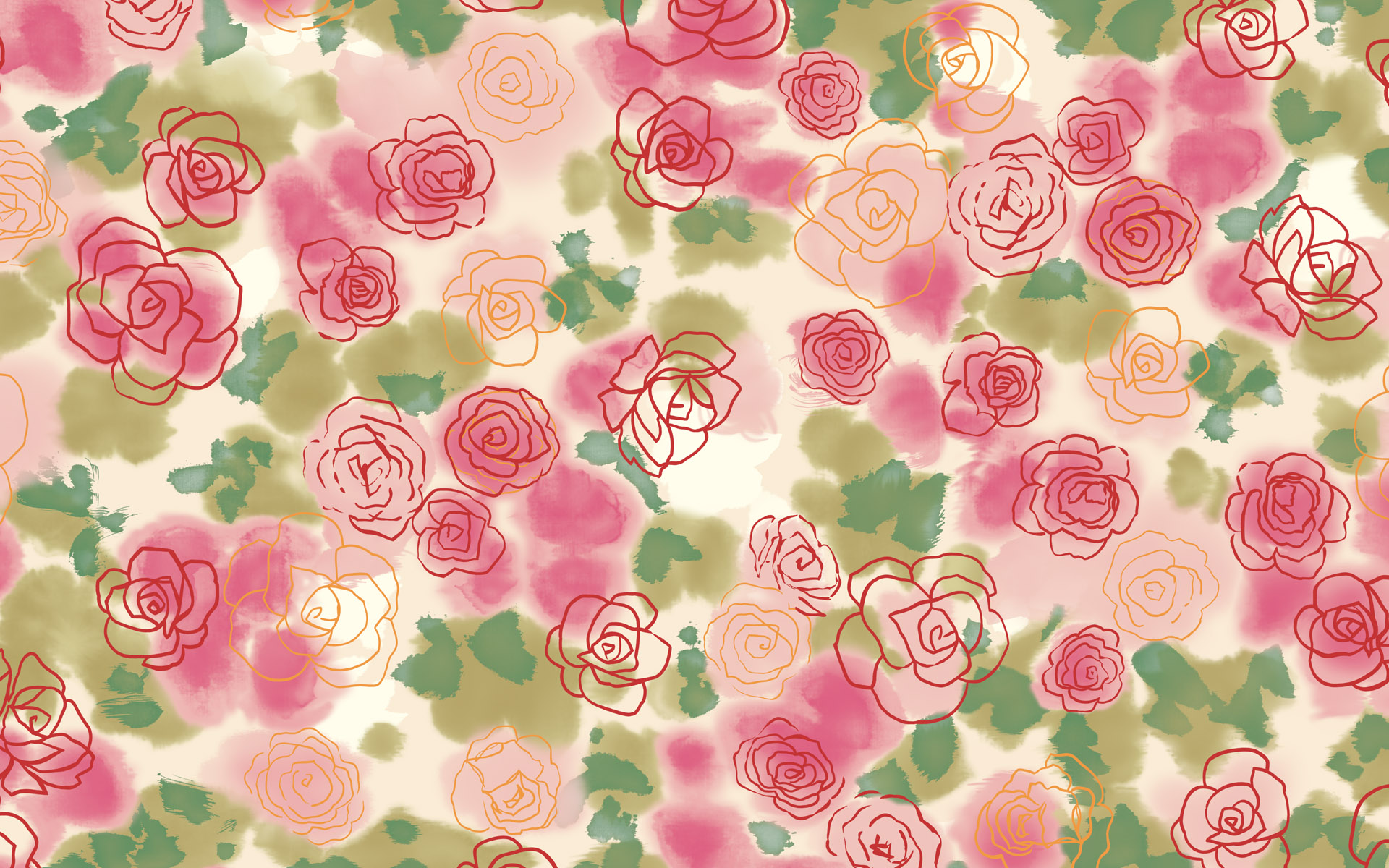 Flower Pattern Background Wallpaper Nature