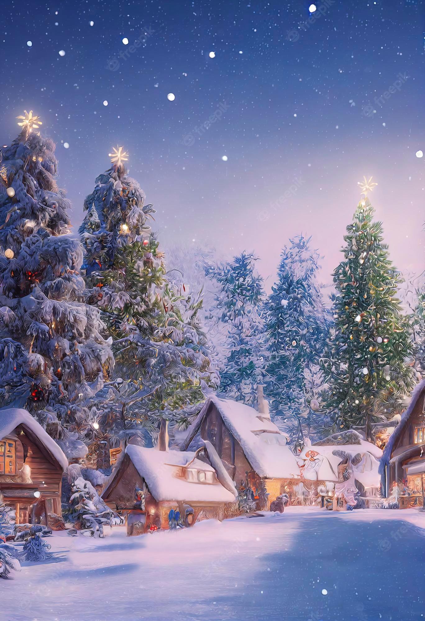 68 Christmas Village Backgrounds  WallpaperSafari
