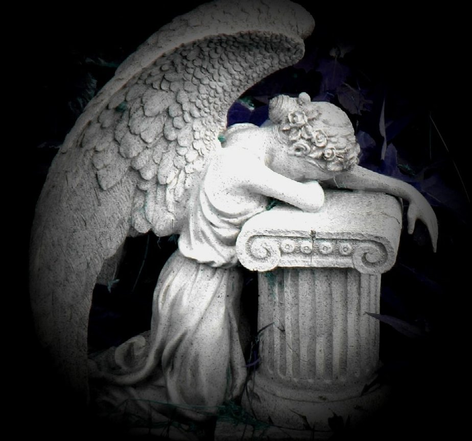 Crying Angel By Lovliksmroses