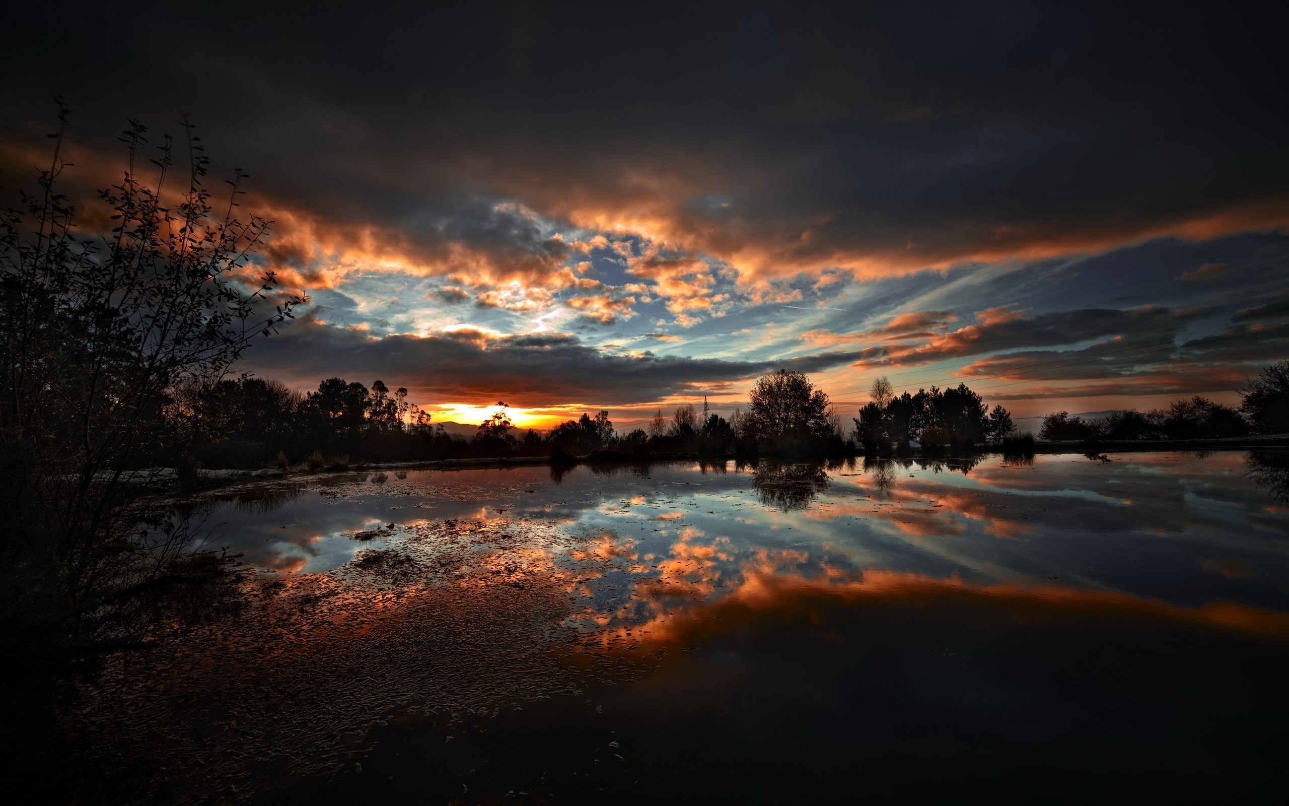 Dark Sunset Wallpaper