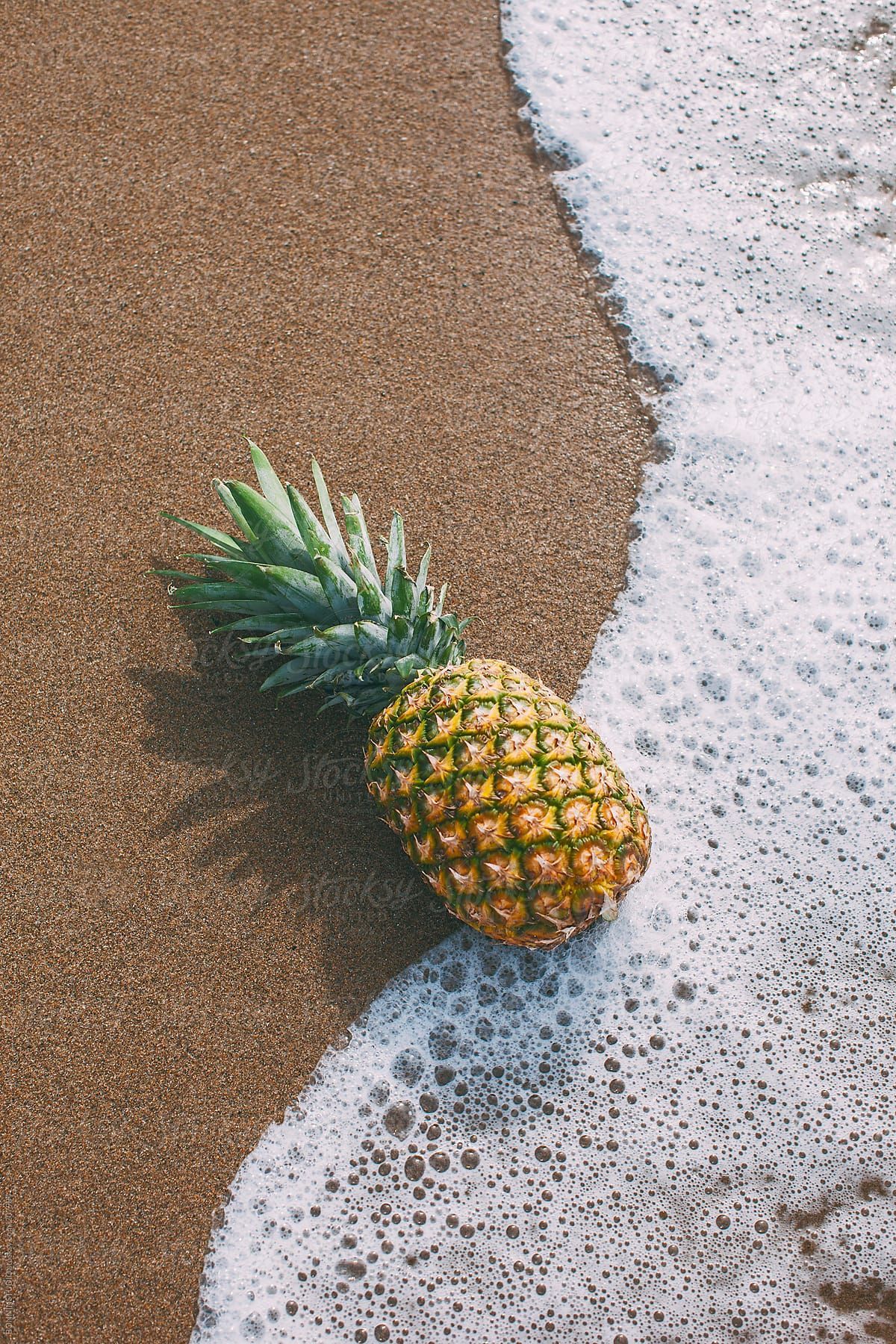 Pineapple On The Beach Wallpaper