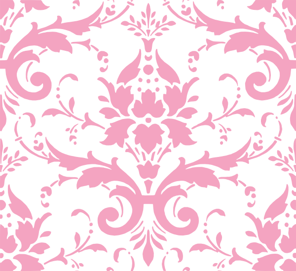 Pink Damask Clip Art At Clker Vector Online Royalty