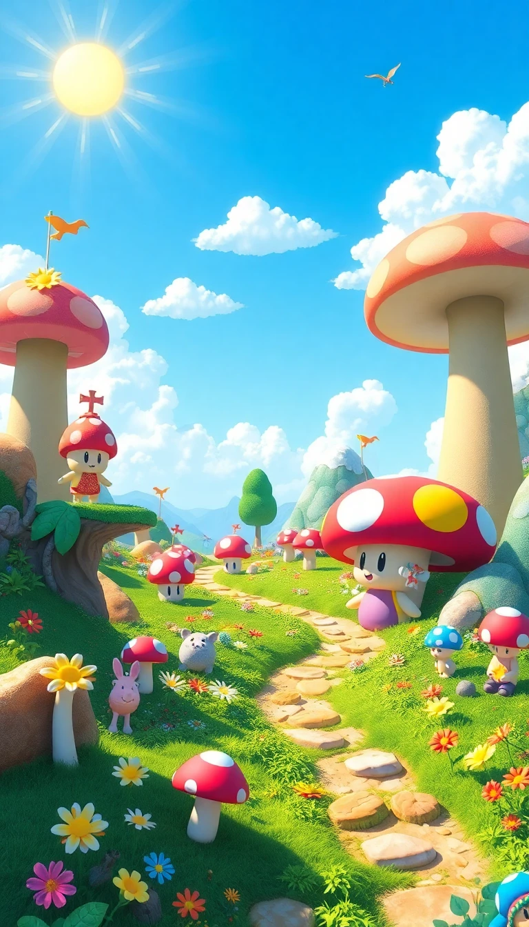 Mushroom Kingdom Wallpaper