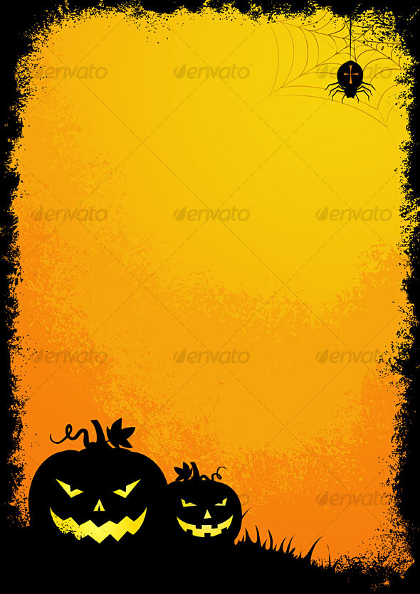 Halloween Grunge Border Seasons Holidays