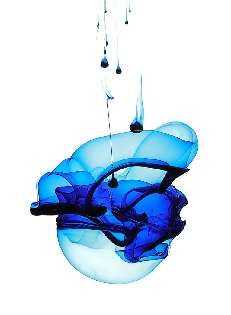 Ink Water Wallpaper Blue In By