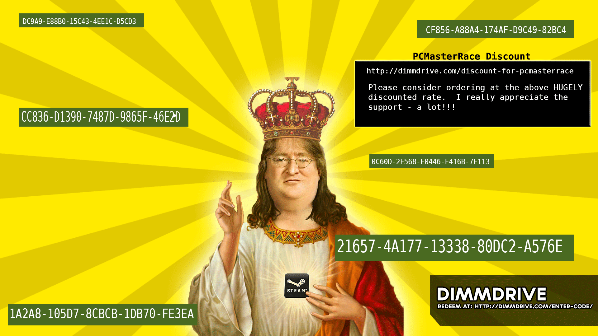 Lord Gaben Gif Pcmasterrace funzies   today is the day somebody gets