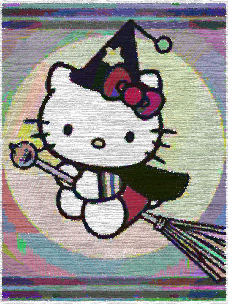 Hello Kitty Kittyrulez Halloween iPad Wallpaper Jpg