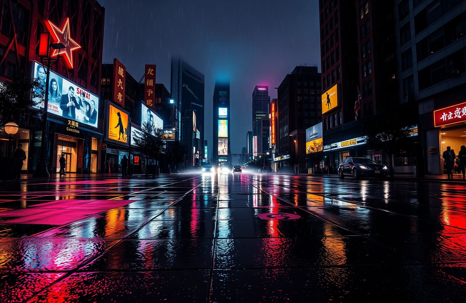 City Rain Wallpaper