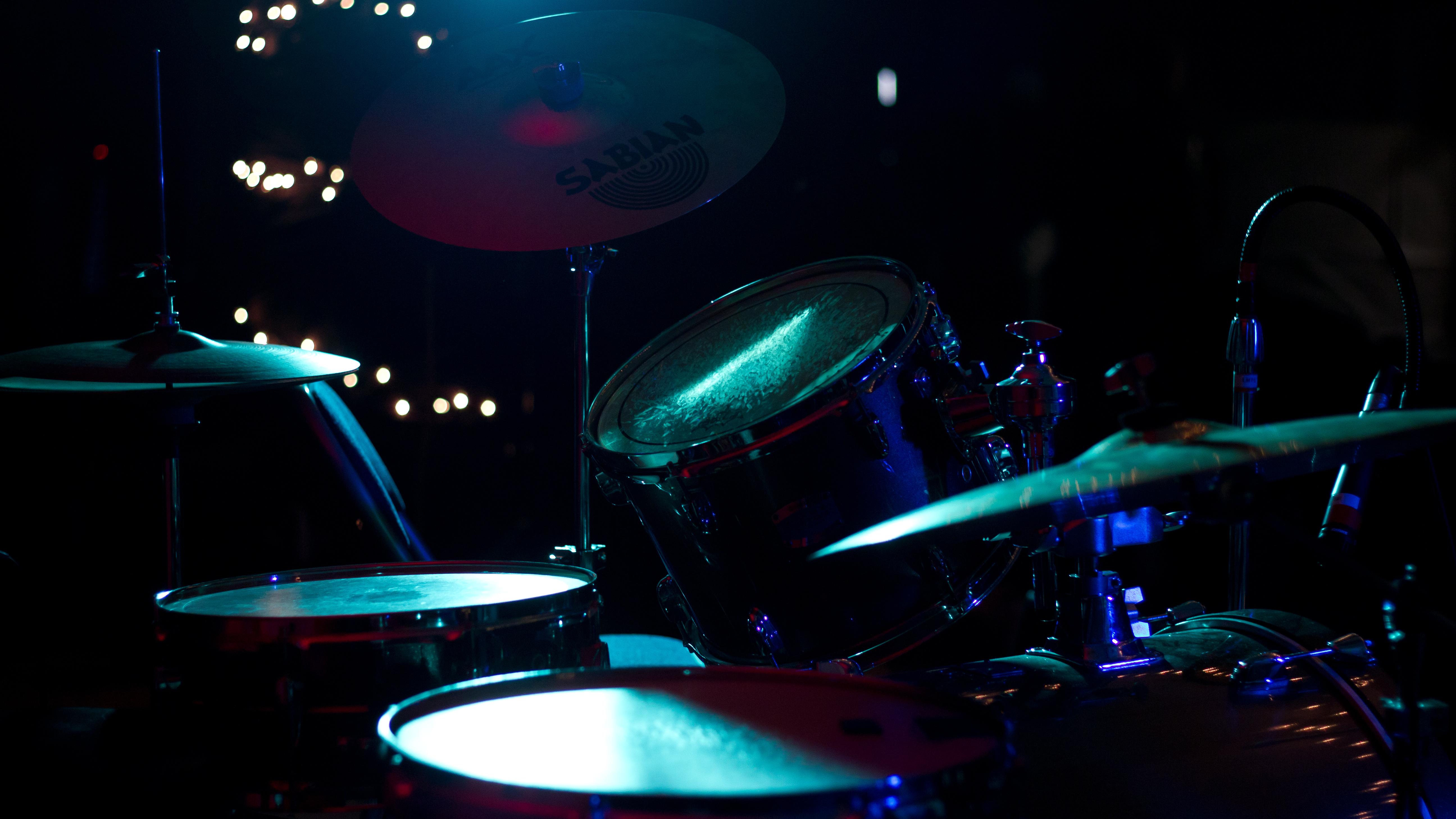 Music   Drums Drums Drumset Percussion Blue Live Concert Kit Yamaha