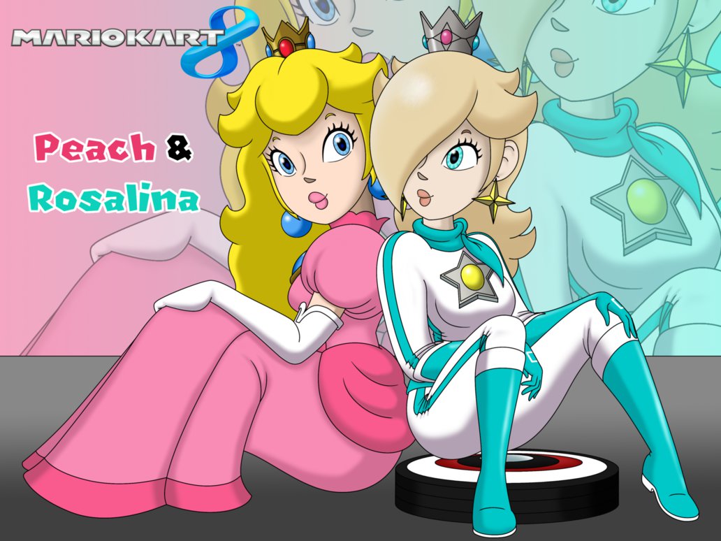 Peach And Rosalina Mario Kart By Lyndonpatrick