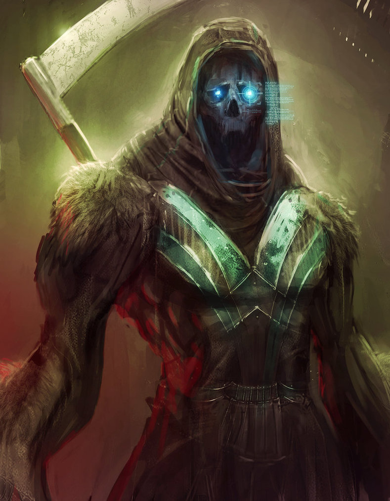 Cyberpunk Grim Reaper The Badass Skulls
