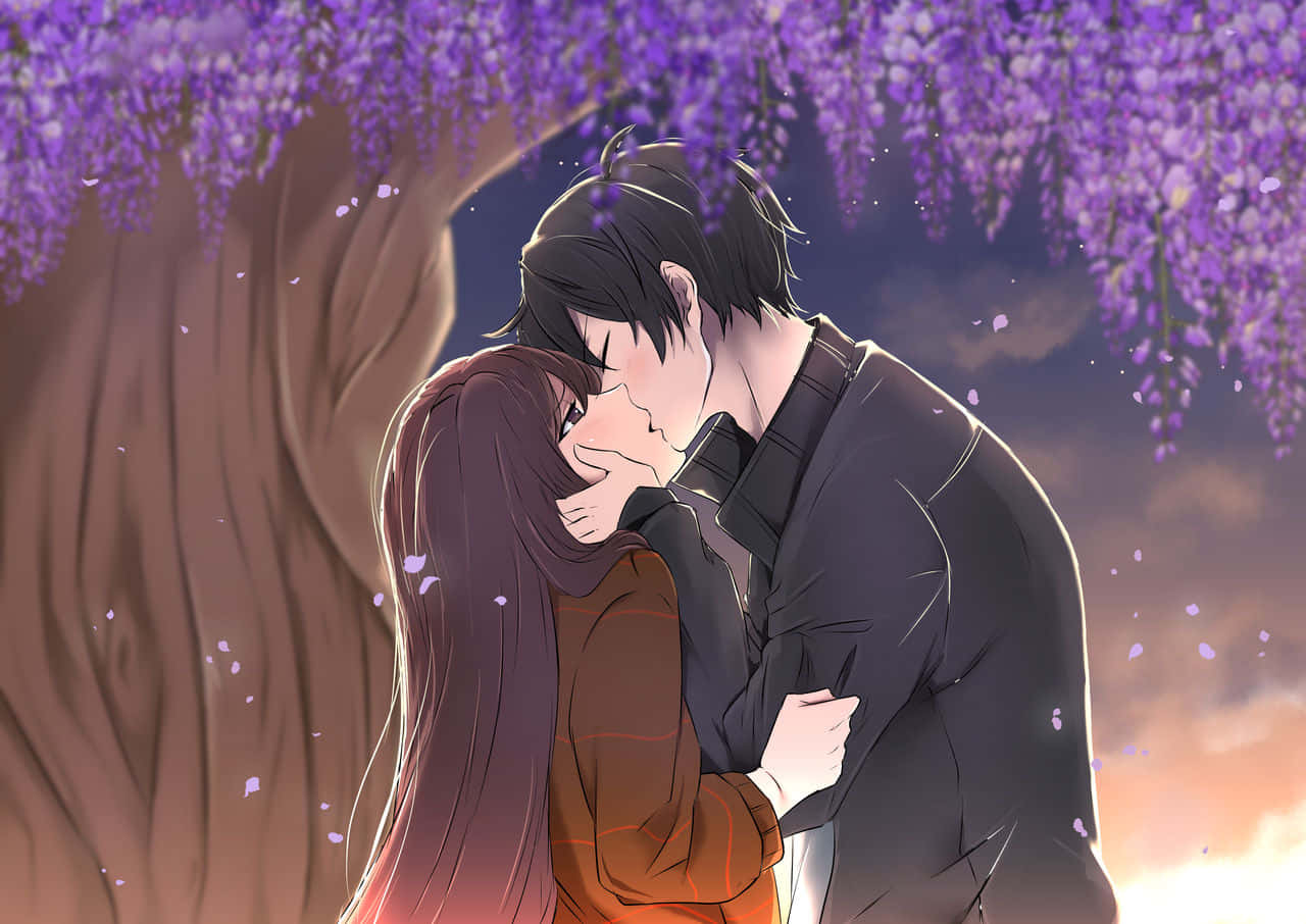 Kiss Cartoon Wallpaper
