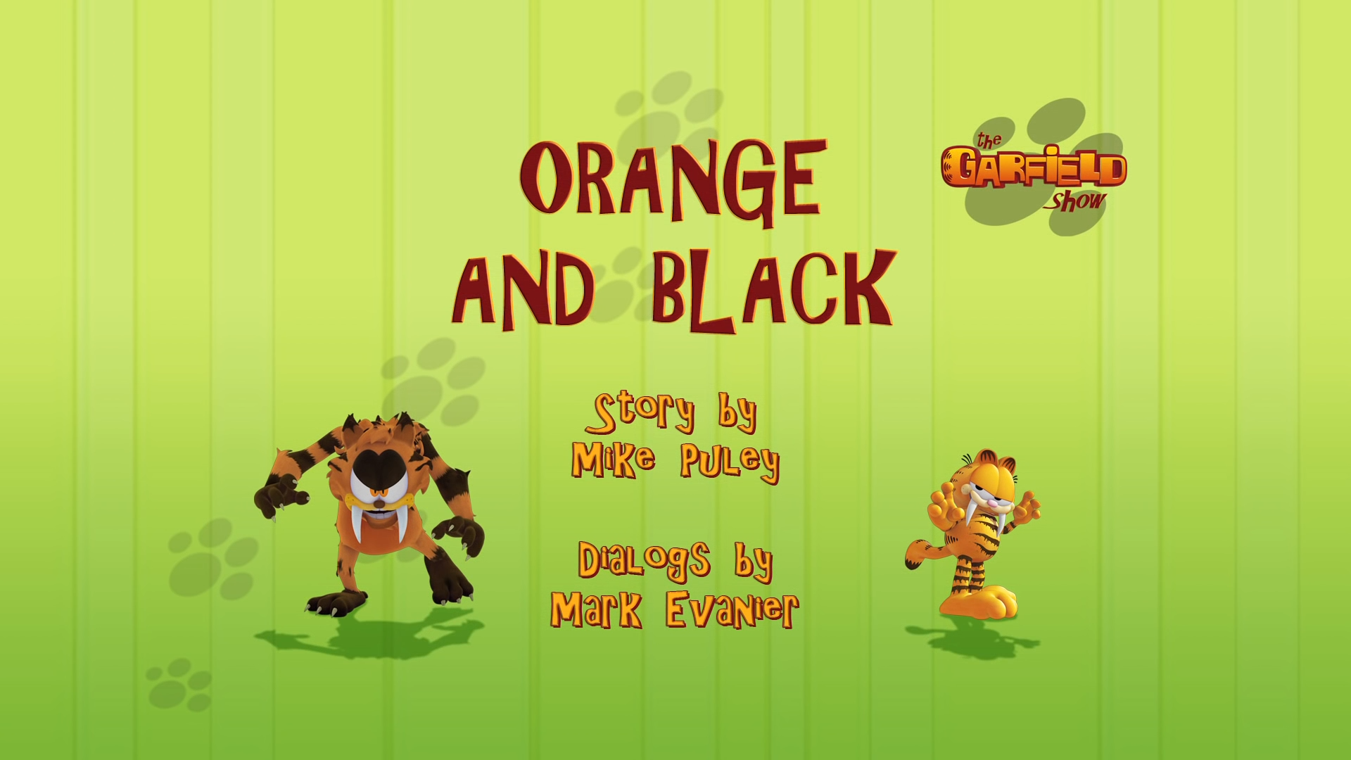 Orange And Black Garfield