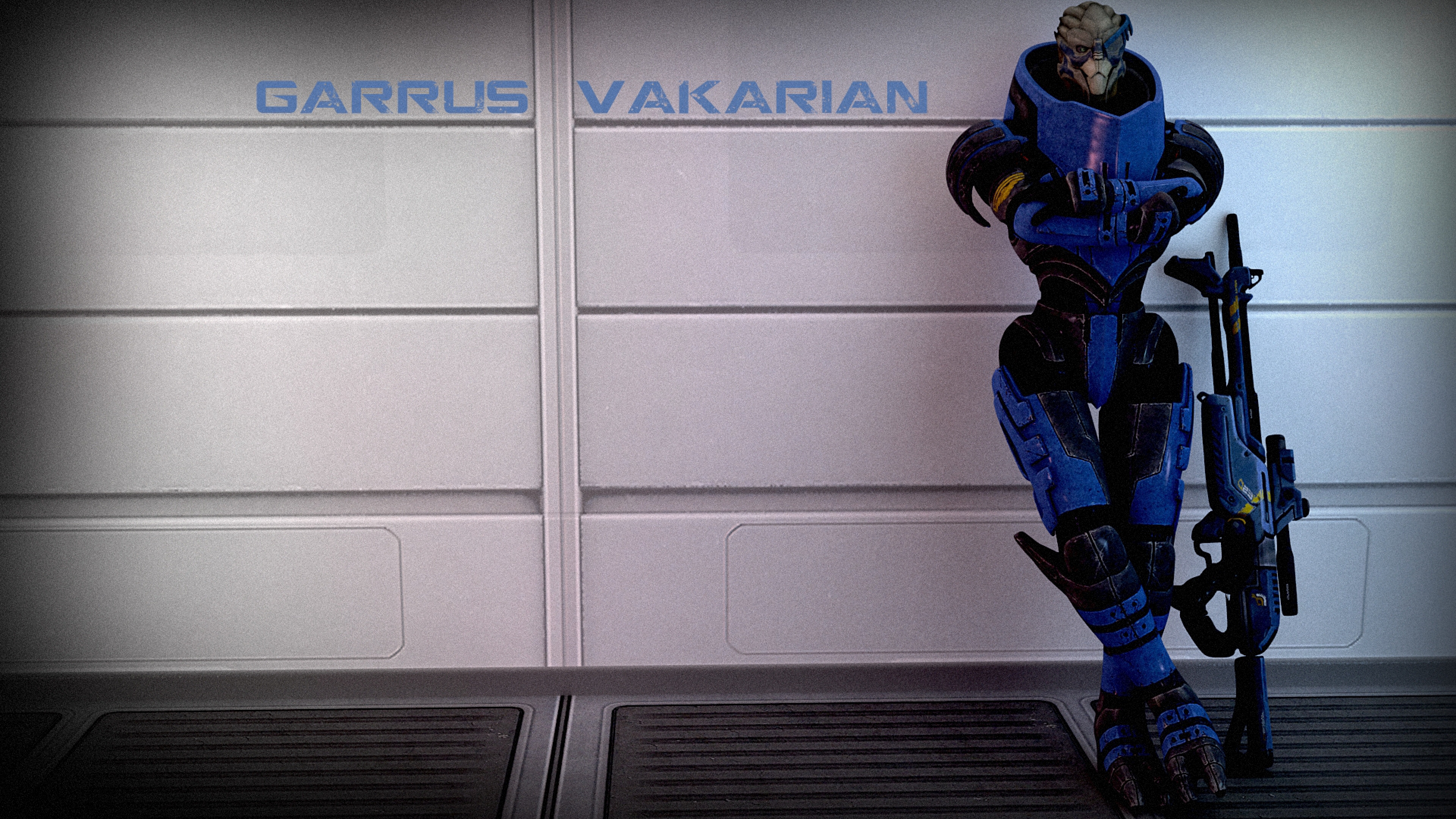 Garrus Vakarian Wall Gun Name Relax Wallpaper Background 4k Ultra