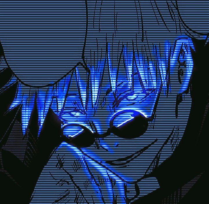 Gojo Satoru Cool Anime Pictures Blue Art Dark