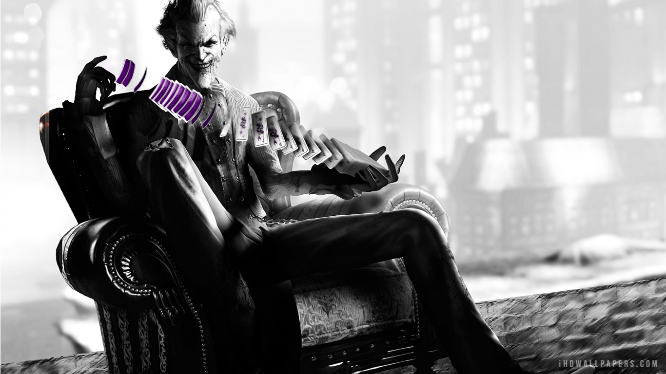 The Joker in Batman Arkham City HD Wallpaper   iHD Wallpapers 1366x768
