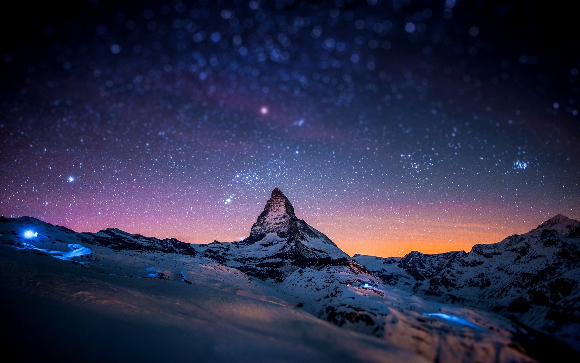 Milky Way Sky Over The Matterhorn Switzerland