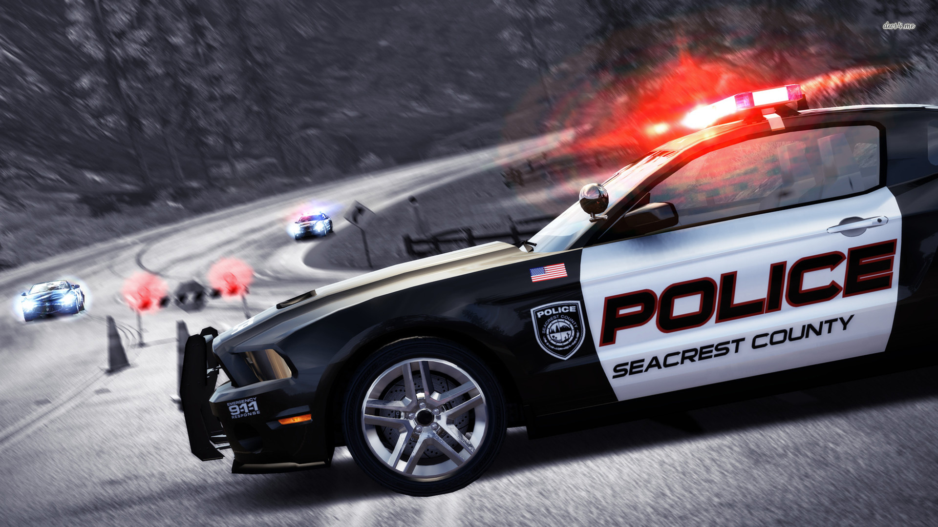 Speed Hot Pursuit Police Car Wallpaper Game