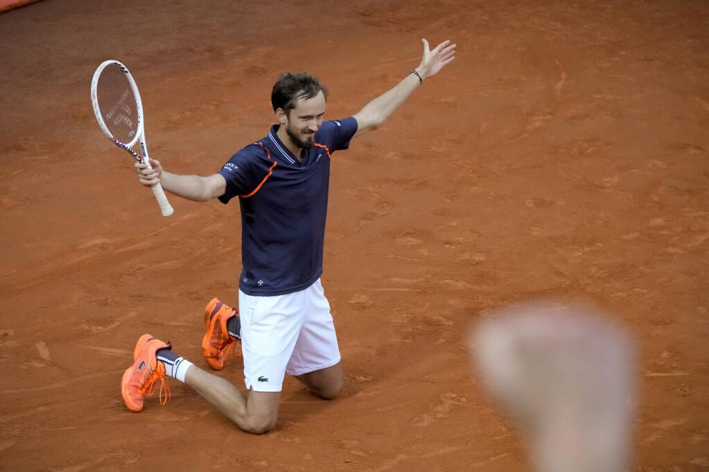 Daniil Medvedev makes his mark on clay by beating Holger Rune for