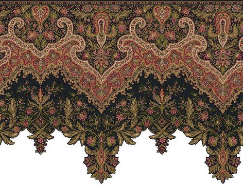 Ornate And Detailed Large Victorian Wallpaper Border Or Frieze