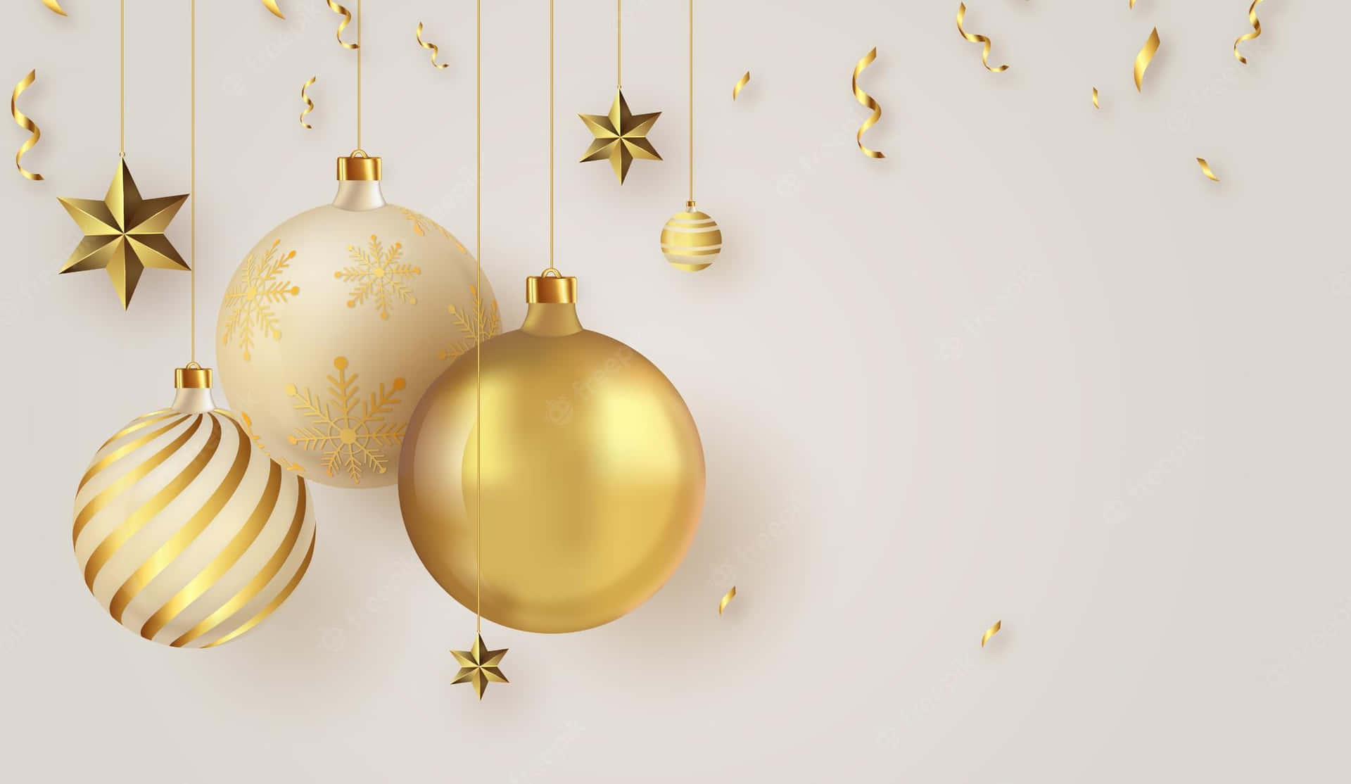 Gold Christmas Wallpaper