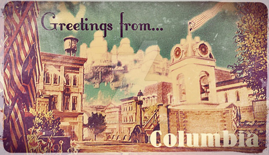 Bioshock Infinite Columbia Postcard By Crazycj2389