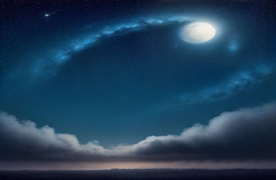 Blue Night Sky Wallpaper