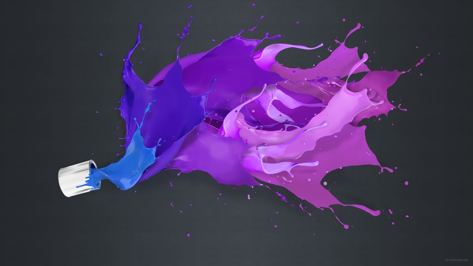 Paint Color Splash Background Wallpaper
