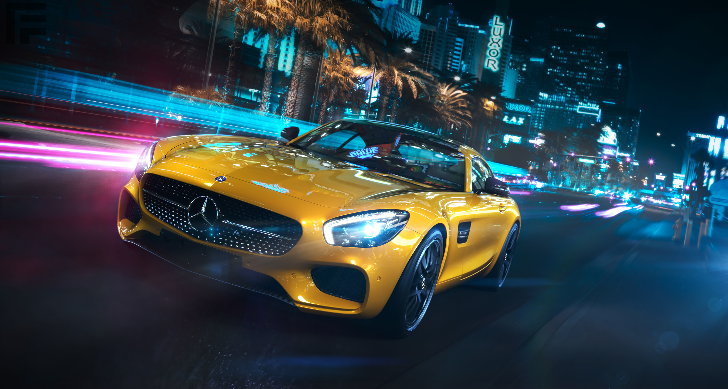 Mercedes Benz Amg Gt Front Laptop Full Hd 1080p 4k Wallpaper Image