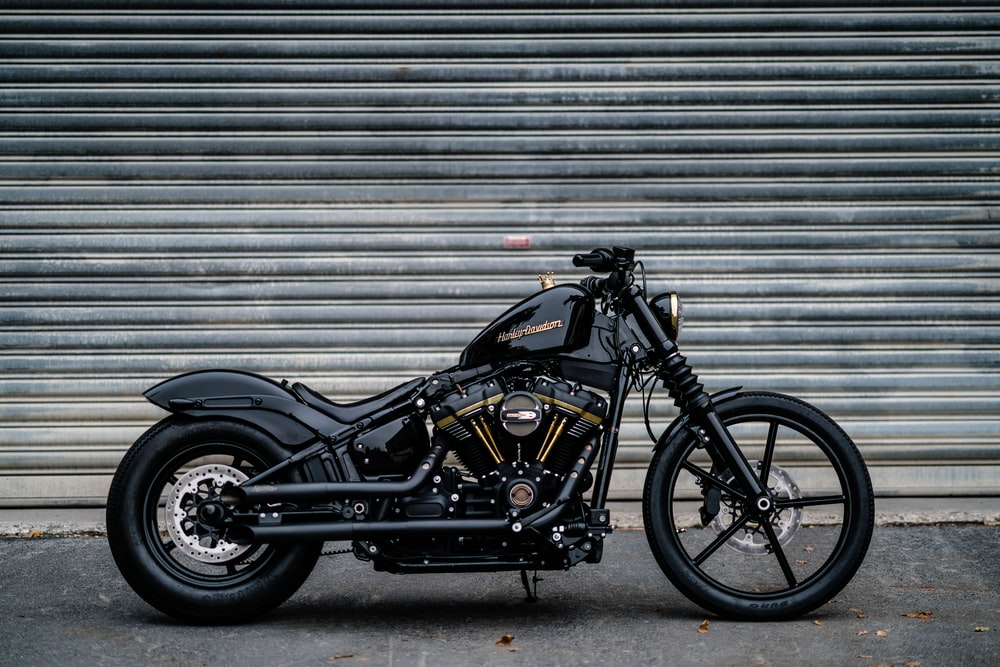 Black Motorcycle Photo Wallpaper Image