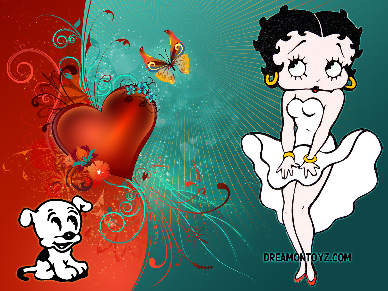 Betty Boop Pictures Archive Betty Boop and Pudgy wallpapers 1600x1200