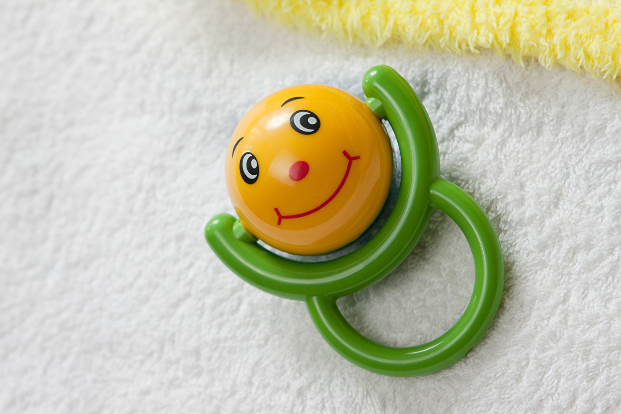 Image Smile Baby Rattle Balls Toys Closeup