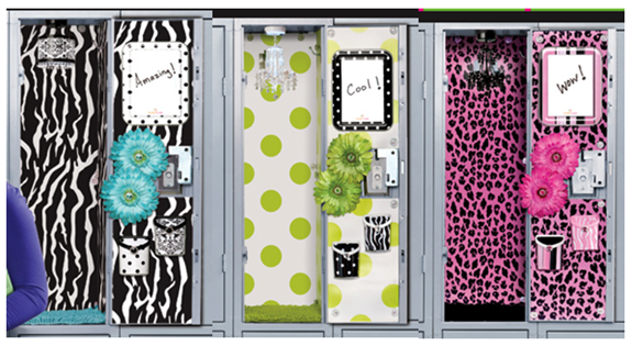  launched a line of amazingly girly and wild accessories for lockers