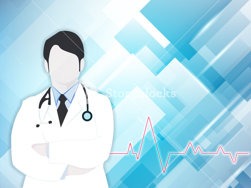 Health And Medical Background With Doctor Royalty Stock Image