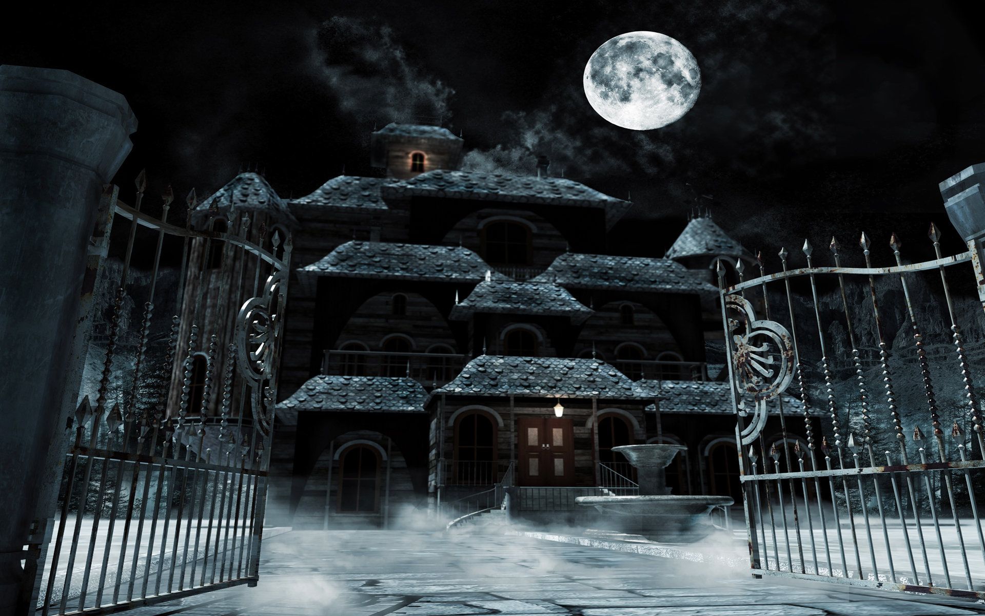 Haunted House Wallpapers 1920x1200