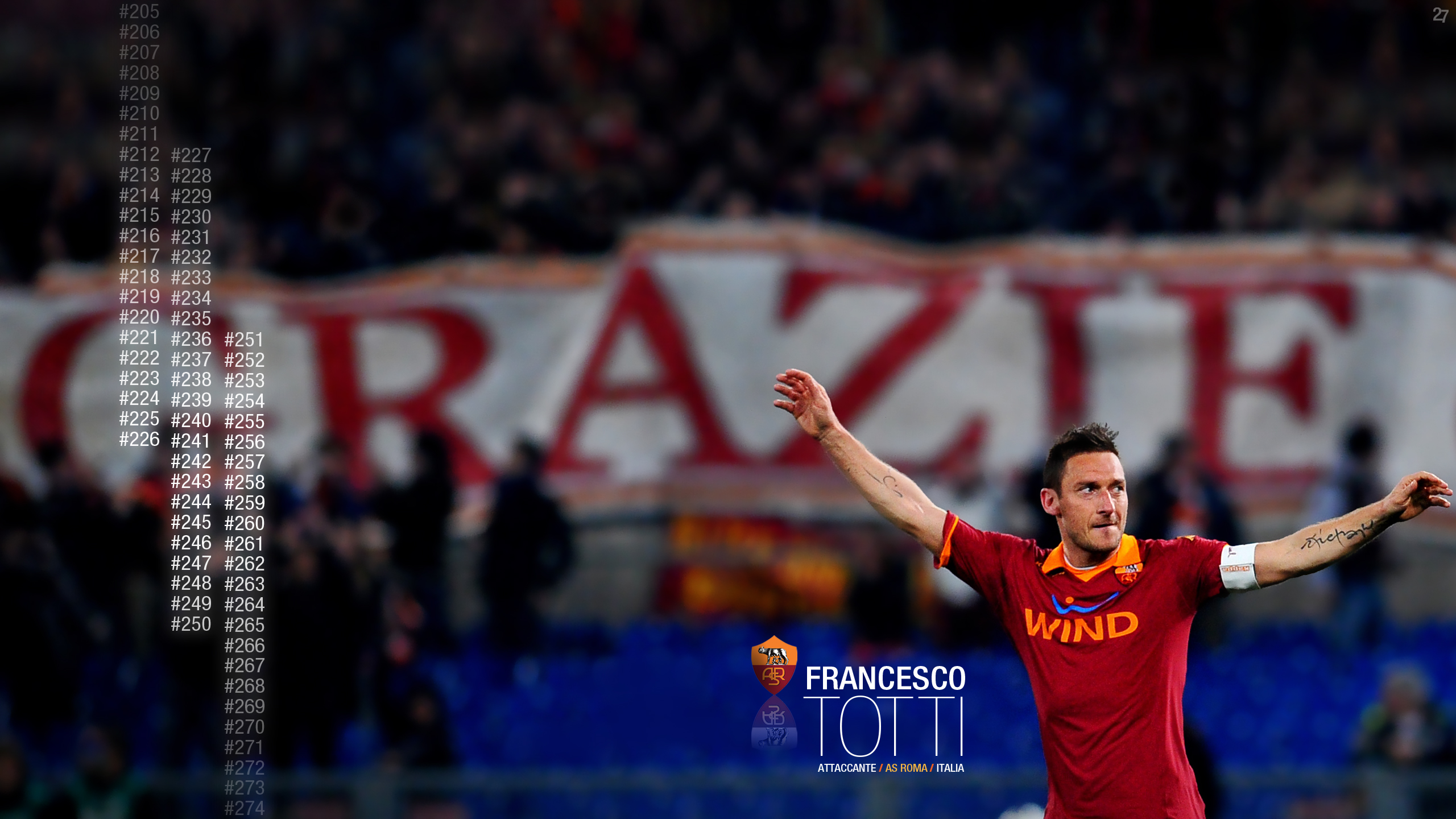 Francesco Totti Wallpaper Forza27