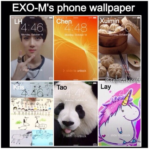 Group Of Exo M Lmao Their Phone Wallpaper Cx Look At Luhan S