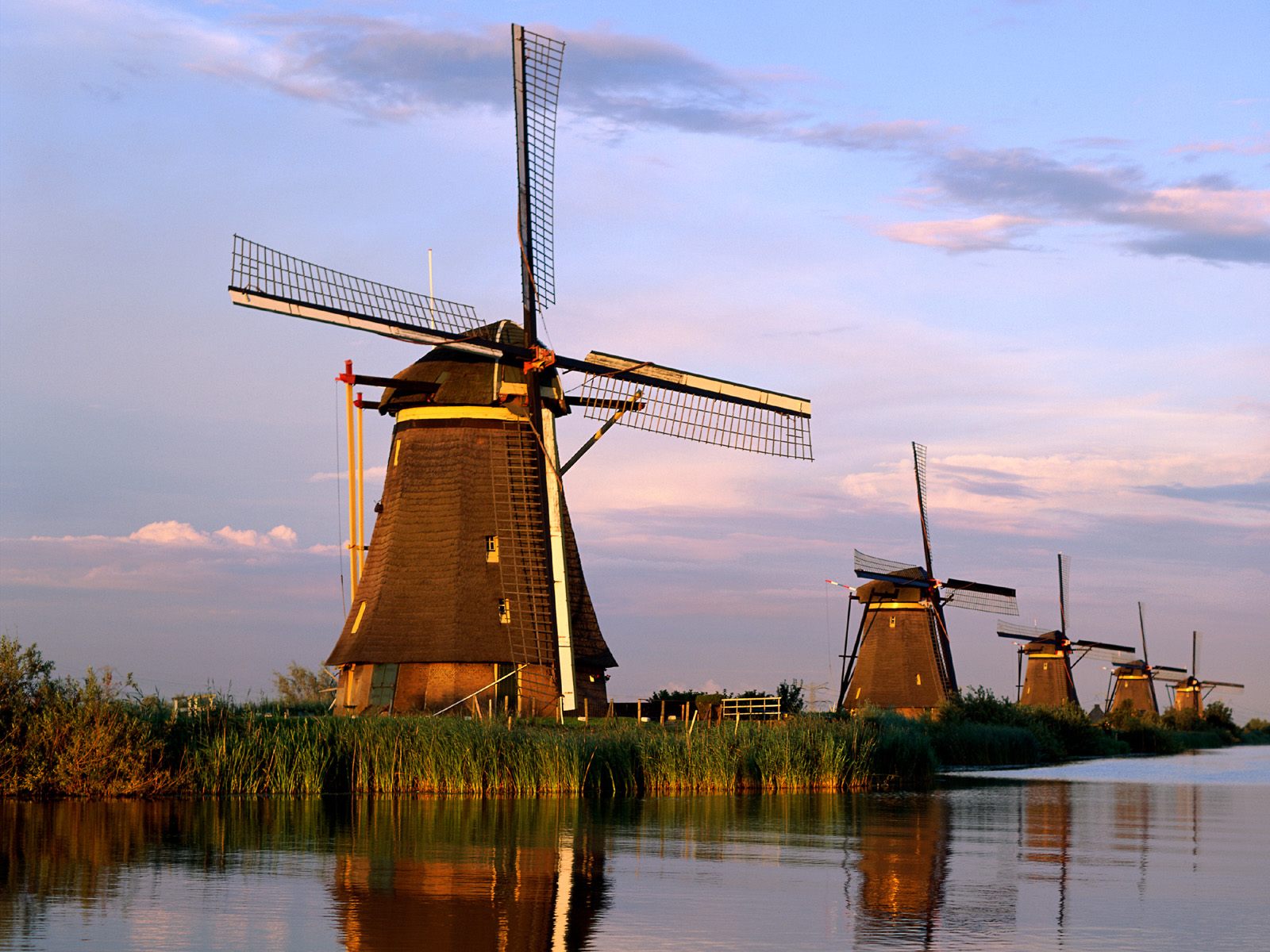 Herlands Photo Windmills Kinderdijk Wallpaper