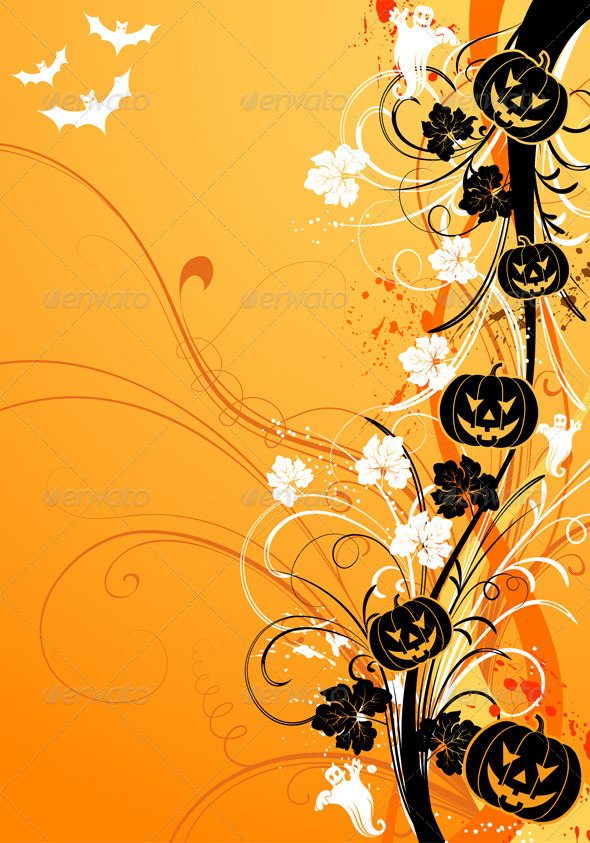 Abstract Halloween Background Seasons Holidays